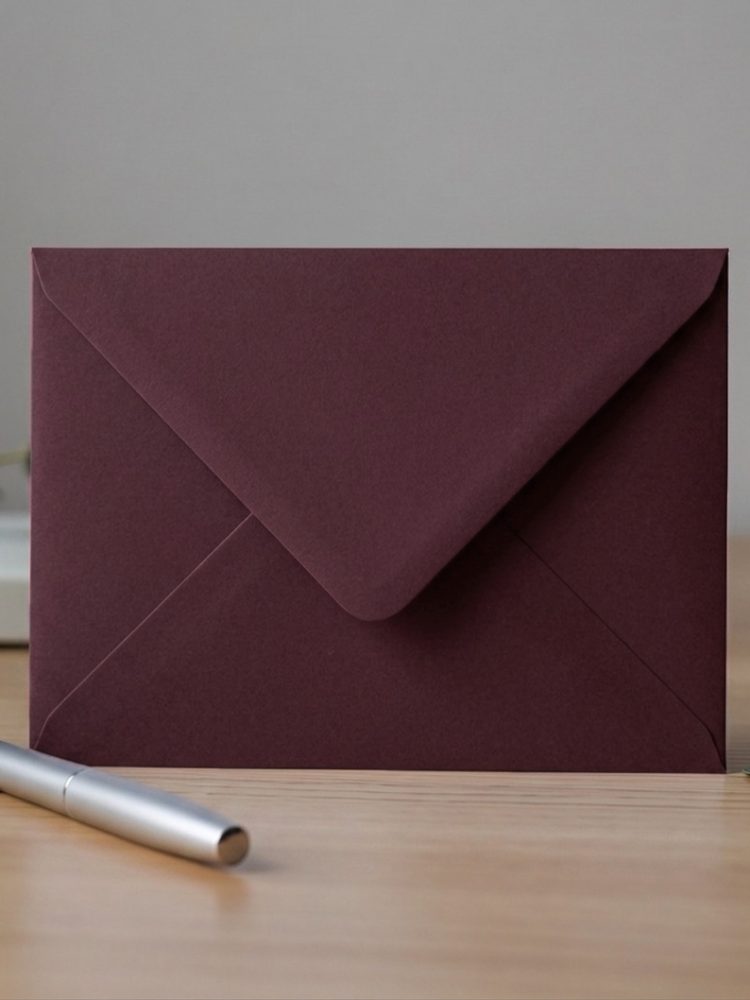 500 ADET Bordo Davetiye Zarfı